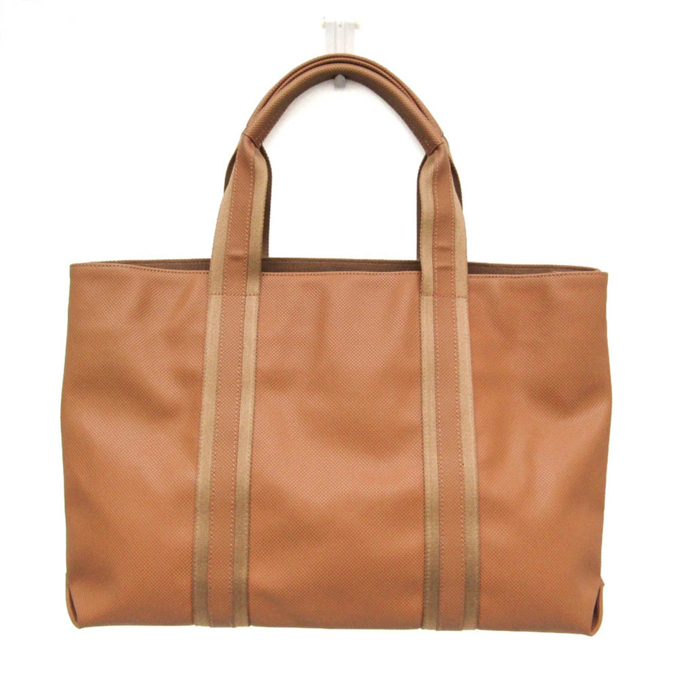 Bottega Veneta Marco Polo 152222 Men's PVC Handbag,Tote Bag Light Brown
